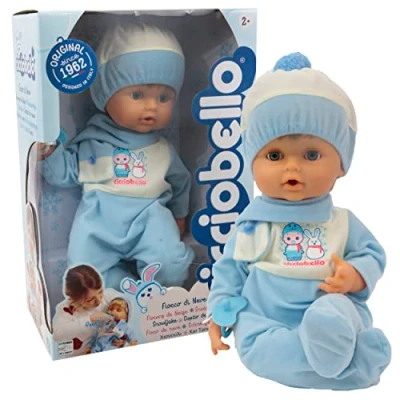 Afbeelding van Cicciobello, Sneeuwvlok, pop met functies 42 cm, zacht lichaam, winteroutfit, huilt zonder fopspeen, 1 sjaal, muts en speelgoed voor kinderen vanaf 2 jaar, CCBB8