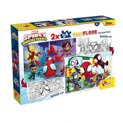 Afbeelding van Lisciani 99788 MARVEL PUZZEL DF MAXI FLOOR 2 X 24 SPIDEY (24 onderdelen)