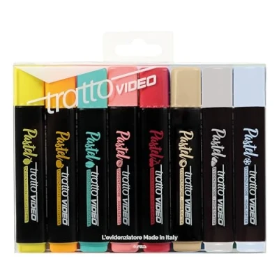 Afbeelding van Tratto Video Pastel Markeerstiften, meerkleurig, 8 stuks