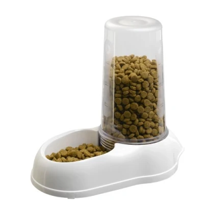 Afbeelding van Ferplast Kroketten of waterdispenser voor grote honden AZIMUT 5500 Huisdierdispenser 5,5 liter Voerbak droogvoer en water, Antislipbodem, 23 x 41 h 37,5 cm Wit