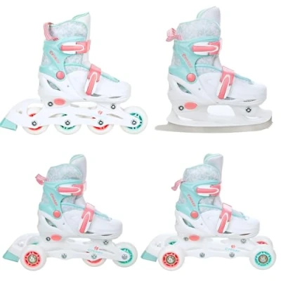 Afbeelding van 4in1 inline skates/triskates/rolschaatsen/schaatsen Croxer Inez verstelbaar (30 33(18cm 20,5cm))