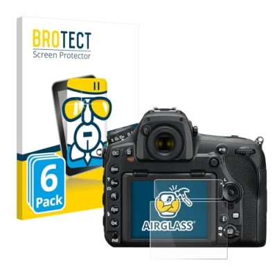 Afbeelding van BROTECT Screenprotector voor Nikon D850 Folie Beschermfolie Beschermglas transparant (6 Stuks)