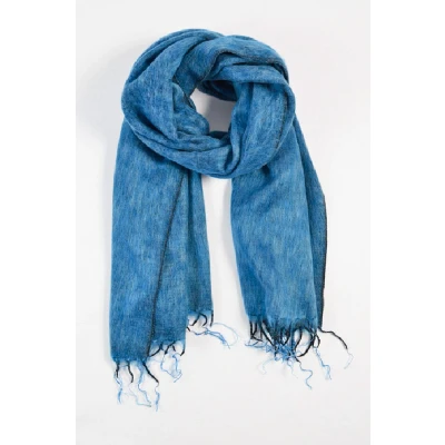 Afbeelding van Nepal sjaal en omslagdoek Azur blauw