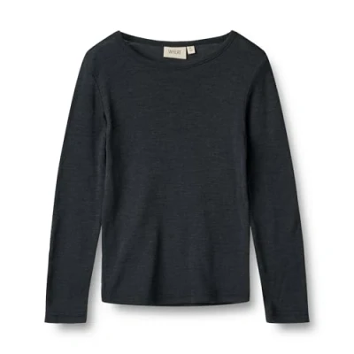 Afbeelding van Wheat Longsleeve voor kinderen, Maat: 140, Navy