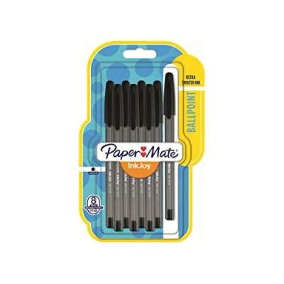 Afbeelding van Paper Mate InkJoy 100ST balpennen Medium punt (1,0 mm) Blauwe inkt 8 stuks