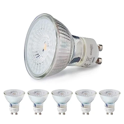 Afbeelding van Oktaplex 6 pack Lux GU10 dimbaar LED lamp warm wit 2700K 400lm 5W 110 stralingshoek ledlamp