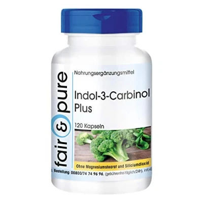 Afbeelding van Fair &amp; Pure® Indol 3 Carbinol Plus vegan 120 capsules hoge dosering