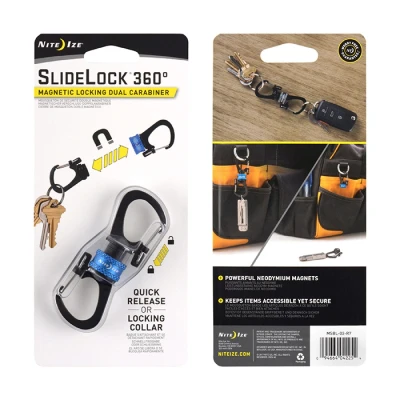 Afbeelding van Nite Ize Carabiner Slidelock 360 blauw