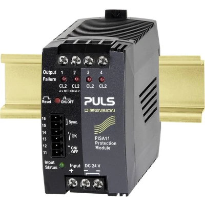 Afbeelding van PULS DIMENSION PISA11.CLASS2 Zekeringsmodule 24 V/DC 3.7 A Aantal uitgangen: 4 x Inhoud: 1 stuk(s)