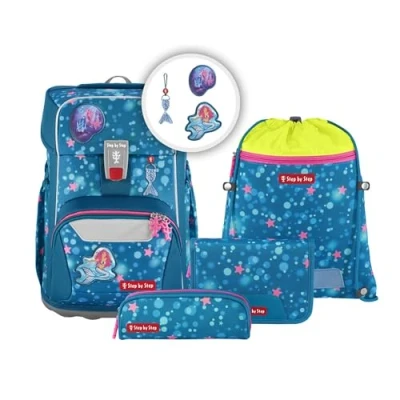 Afbeelding van Step by set 5TEILIG Schooltas voor kinderen, Maat: One Size, Mermaid lola
