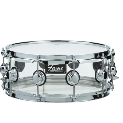 Afbeelding van Fame Crystallica Snare 14&quot;x5,5&quot; Clear Acryl drum