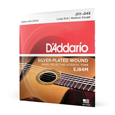 Afbeelding van D&#039;Addario EJ84M Silver Wound Loop End Medium 11 45