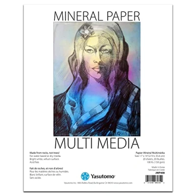 Afbeelding van Yasutomo Mineral Paper Multi Media Artists Pad, 11 X 14 inch, 20 vellen (JMP400)