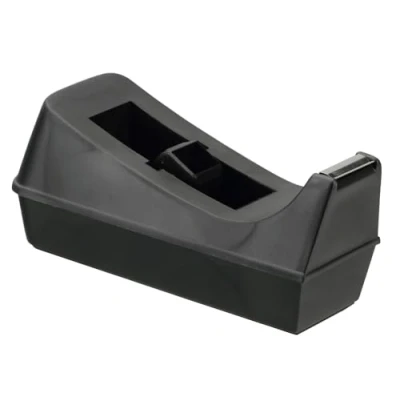 Afbeelding van Q CONNECT plakbandafroller, voor rollen 19 mm x 33 m, zwart 12 stuks
