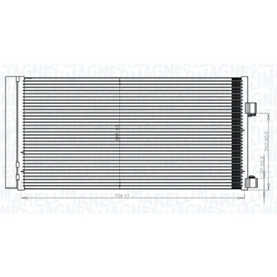 Afbeelding van Magneti Marelli Airco condensor 350203847000