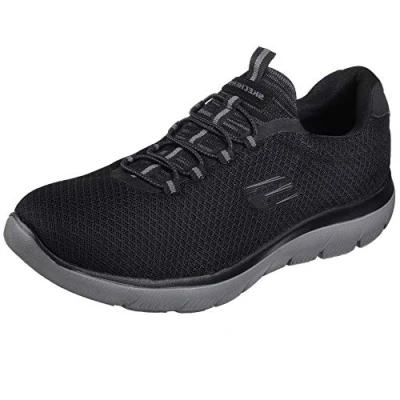 Afbeelding van Skechers SUMMITS Sneaker heren,Black Mesh Charcoal Trim,39.5 EU