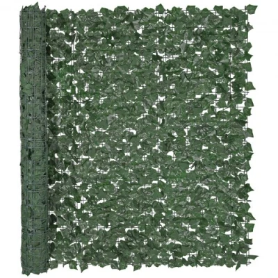 Afbeelding van VEVOR klimop privacyhek 1500 x 2490 mm plantenmuur groene hek met versterkte verbinding kunsthagen wijnbladeren als decoratie voor tuin, erf en terras