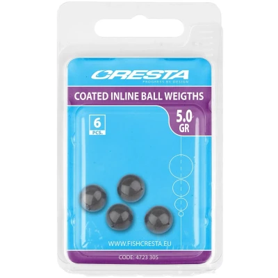 Afbeelding van Cresta Coated Inline Ball Weight (5 pcs) Maat : 1.0g