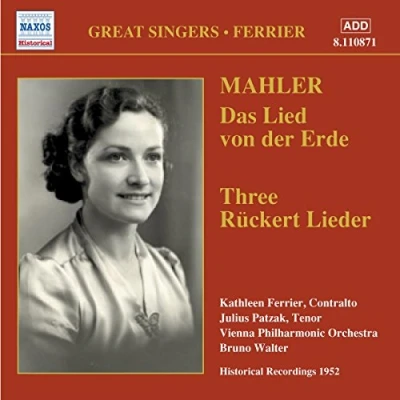 Afbeelding van Kathleen Ferrier, Julius Patzak, Vienna Philharmonic Orchestra, Bruno Walter Mahler: Das Lied Von Der Erde / Three Rückert Lieder (CD)