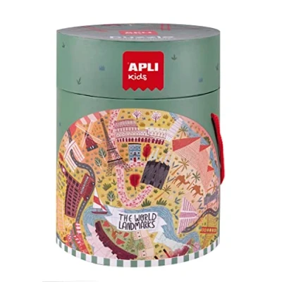Afbeelding van APLI Kids Ronde Puzzel Bezienswaardigheden