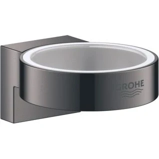 Afbeelding van Grohe selection wandhouder 56mm hard graphite voor zeepdispenser 41 028 of glas 029 000 41027a00
