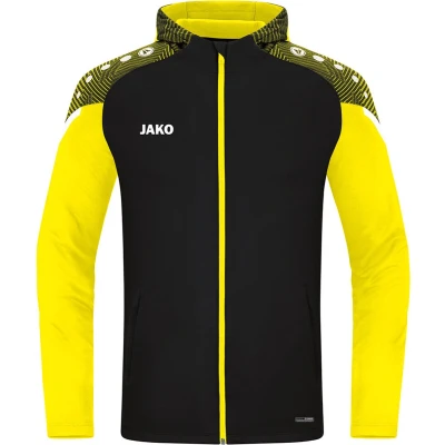Afbeelding van JAKO Performance Unisex Fleecejas voor kinderen, Maat: 140, Shwarz/soft yellow