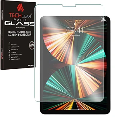 Afbeelding van TECHGEAR Anti schittering schermbeschermer voor iPad Pro 12,9 inch 2022 2021 2020 2018, MATTE GLASS Edition gehard glas guard compatibel met Apple 12.9 3e 4e 5e 6e