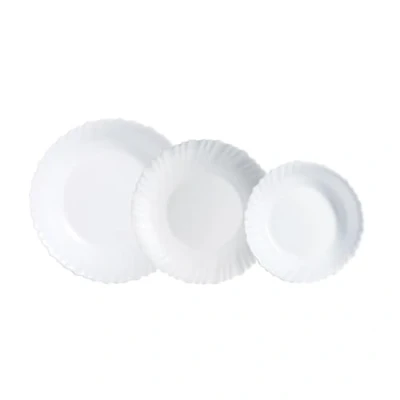 Afbeelding van Luminarc Feston Saladekom, opaal, 18 stuks, voor 6 personen, magnetronbestendig, koelkastbestendig, stapelbaar