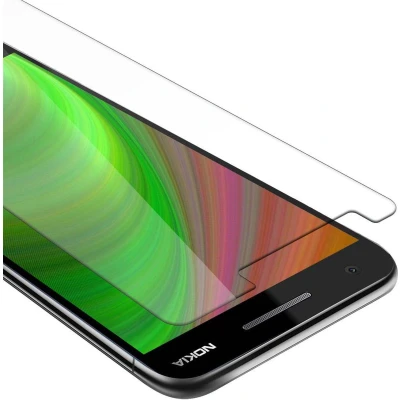 Afbeelding van Cadorabo Screenprotector geschikt voor Nokia 2.1 Pantser film Beschermende in KRISTALHELDER Geharde (Tempered) display beschermglas 9H hardheid met 3D Touch