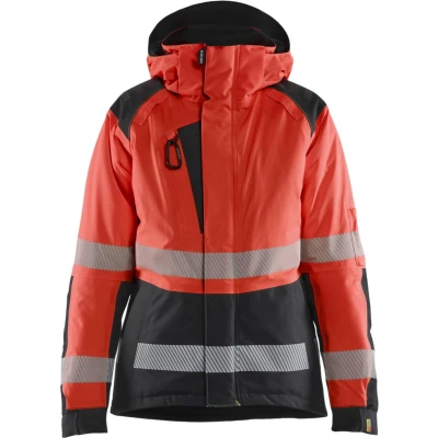 Afbeelding van Blaklader 4456 1987 Dames Winterjas High Vis Rood/Zwart