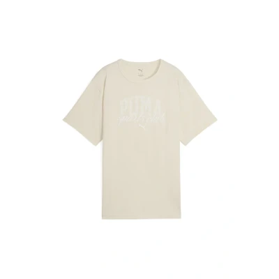 Afbeelding van Puma Class Relaxed TEE Tshirt print, Dames, Maat: Small, Alpine snow