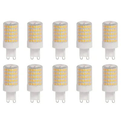 Afbeelding van G9 Ledlamp 10 W, 800 lm, warm wit 3000 K, vervanging 50 W 100 halogeenlamp, fitting, flikkert niet, niet dimbaar, gloeilampen voor kroonluchters, plafondlampen, wandlampen, AC 220 240 V,
