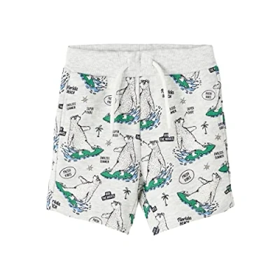 Afbeelding van Name it Regular FIT Shorts voor kinderen, Maat: 92, Light grey melange