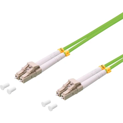 Afbeelding van LogiLink FP5LC02 Glasvezel kabel 2 m LSZH OM5 LC Groen