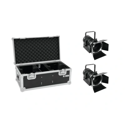 Afbeelding van EUROLITE Set 2x LED THA 40PC bk + Case