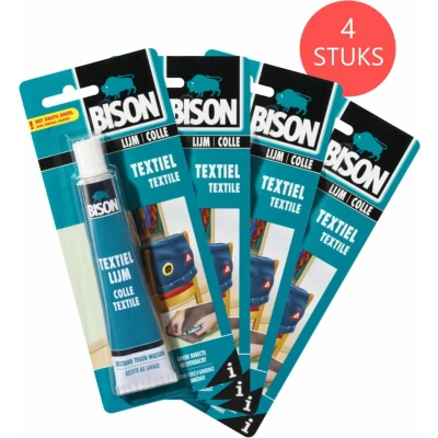 Afbeelding van 4x Bison Textiellijm Tube 50 ml