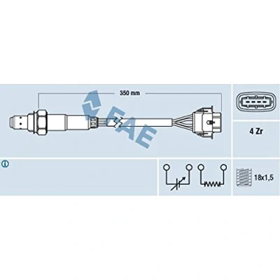 Afbeelding van Fae Lambda sonde 77155