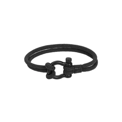 Afbeelding van iXXXi Men Jimi Zwart Heren Armband 22cm