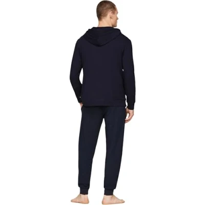 Afbeelding van Tommy Hilfiger Zipthru Pyjamashirt, Heren, Maat: Small, Desert sky