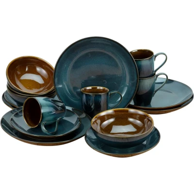 Afbeelding van CreaTable Combi servies Mallorca (set, 16 delig)