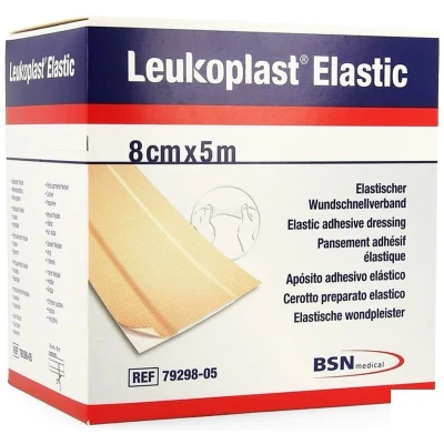 Afbeelding van Leukoplast Elastic wondpleister, 5m x 8cm, 1st