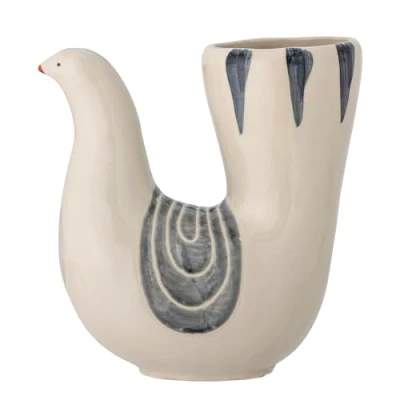Afbeelding van Trudy vaas, Wei�, aardewerk, L19xH19xB 7,5 cm