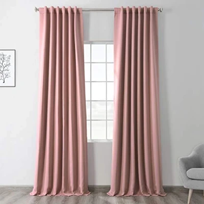 Afbeelding van HPD Half Price Drapes Gordijn voor kamerverduistering kamerdecoratie 127 x 274 (1 paneel), BOCH 171518 108, Fresco Blush