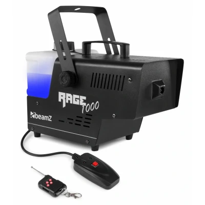Afbeelding van BeamZ RAGE1000 rookmachine met draadloze afstandsbediening