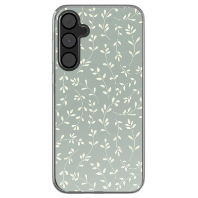 Afbeelding van imoshion hoesje Geschikt voor Samsung Galaxy A55 Design Smoke Green Flowers