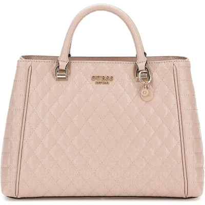 Afbeelding van Guess Yarmilla Satchel Handtas, Dames, Maat: One Size, Taupe