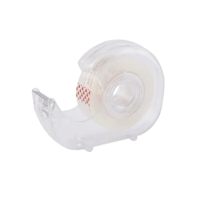 Afbeelding van D.RECT Tape transparant met dispenser kantoortape 19 mm x 33 m