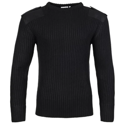 Afbeelding van Castle Clothing 120 Combat Jumper, ronde hals, zwart, XL