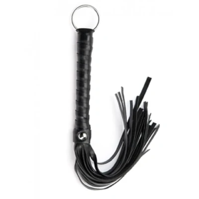 Afbeelding van Argus Mini Flogger Leatherlook Zwarte Zweep AF 001001