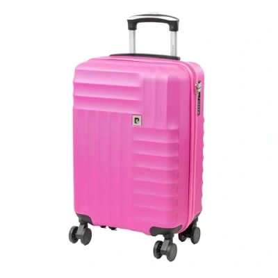 Afbeelding van Pierre Cardin Soleil Koffer reisbagage met 8 spinner 360 graden wielen TSA sloten en telescopische handgreep, Helder Roze, S,